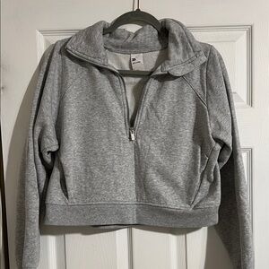 All in Motion Light Gray Fleece Quarter-Zip